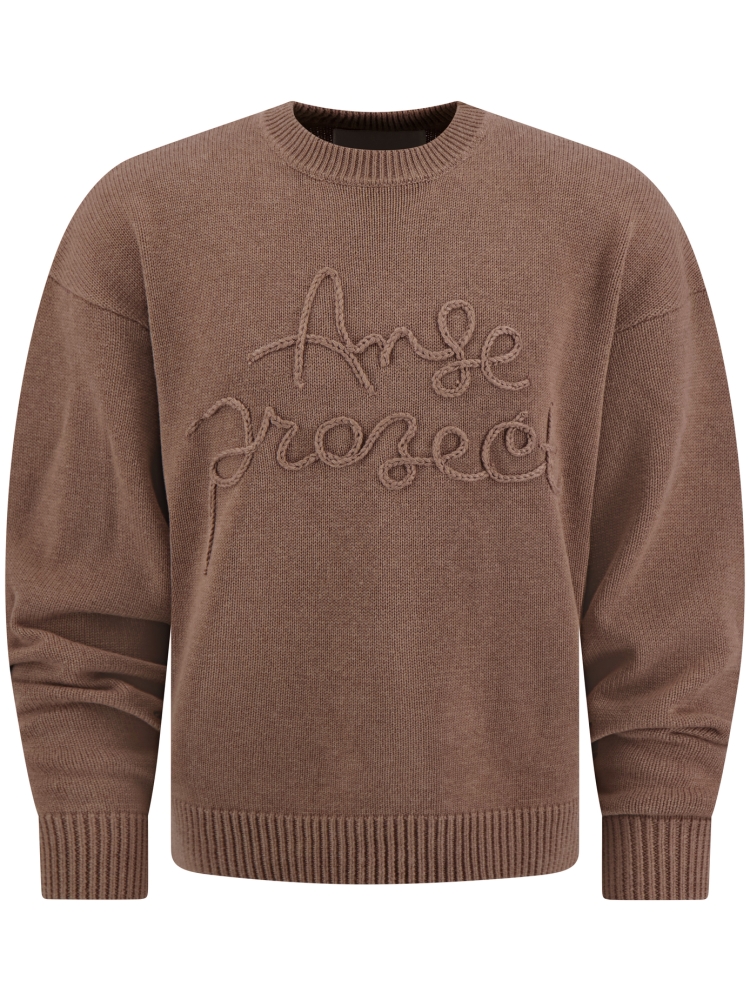 Ange Projects AW-012 ROPE KNIT BROWN