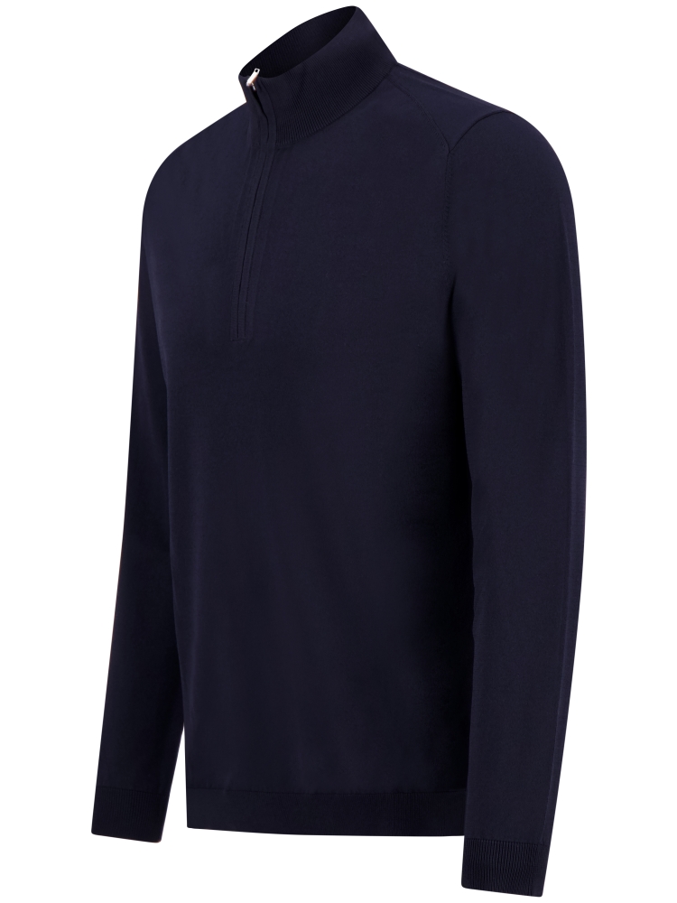 Valentoni TRIVERO QUARTER ZIP V16 MARINE