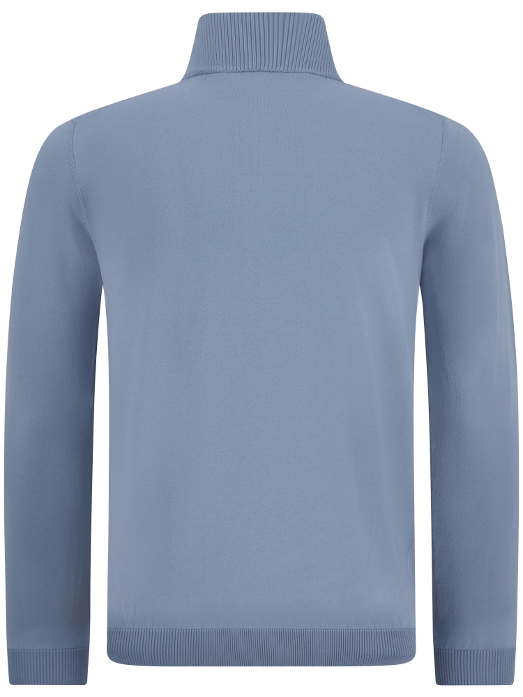 Valentoni TRIVERO QUARTER ZIP V10 BLUE GREY