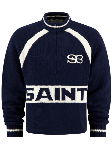 Saint Blanc HEAVY CYCLING KNIT TOP BLACK IRIS