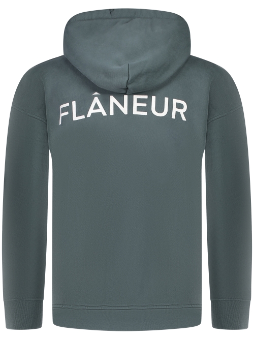 Flaneur F15006 WASHED HOODIE BLACK foto 2