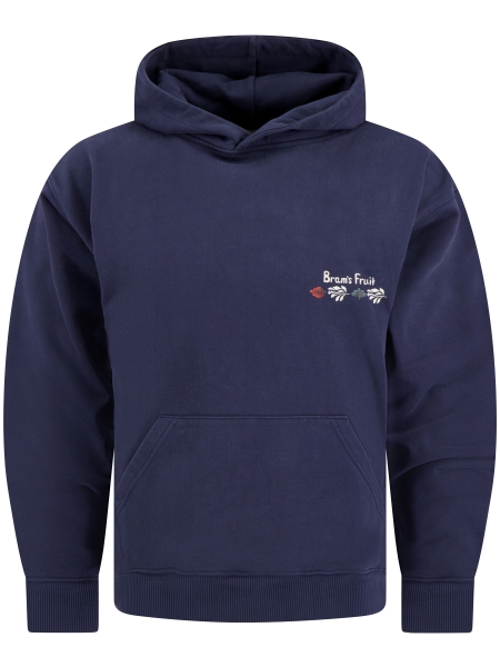 Brams fruit FLORA HOODIE 959 WASHED NAVY Brams fruit FLORA HOODIE 959 WASHED NAVY