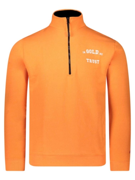 In Gold We Trust THE SLIM HALF ZIP SUN ORANGE