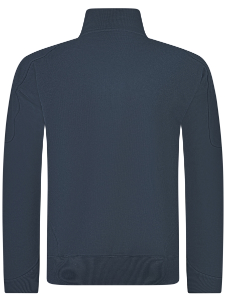 TNO EMBLEM HALF ZIP SWEATER NAVY BLUE