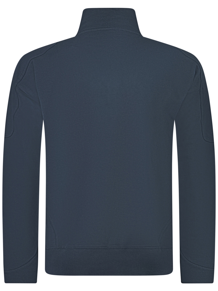 TNO EMBLEM HALF ZIP SWEATER NAVY BLUE