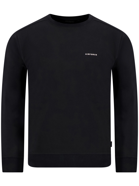 Airforce GEM1178 BASIC SWEATER 03 TRUE BLACK/WHITE Airforce GEM1178 BASIC SWEATER 03 TRUE BLACK/WHITE