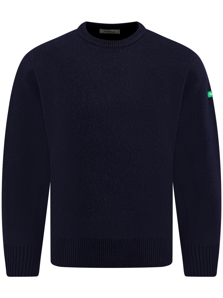 Flaneur FSWE047 BADGE KNIT 788 NAVY