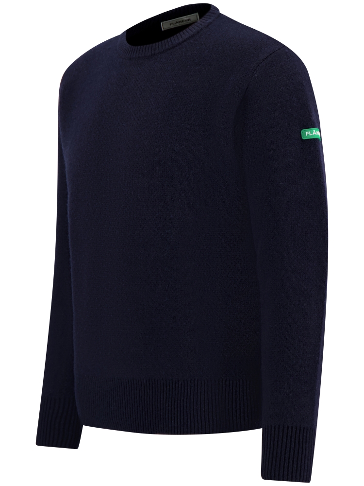 Flaneur FSWE047 BADGE KNIT 788 NAVY