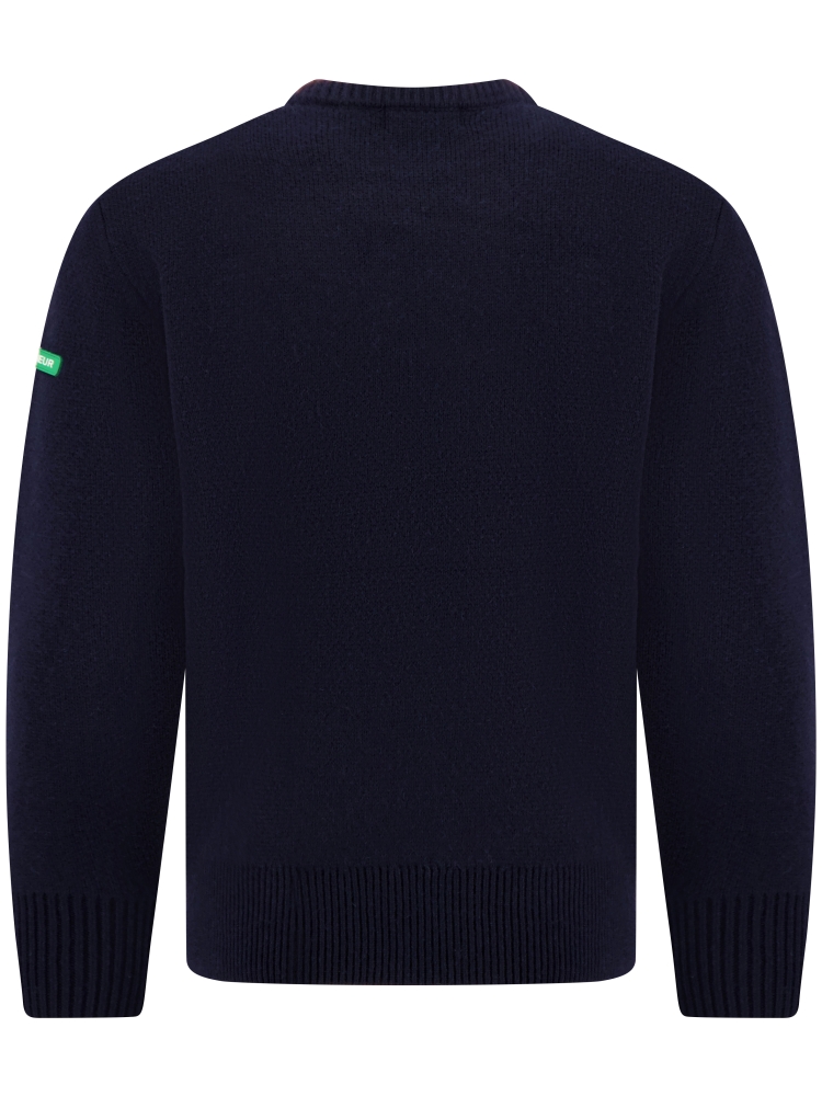 Flaneur FSWE047 BADGE KNIT 788 NAVY