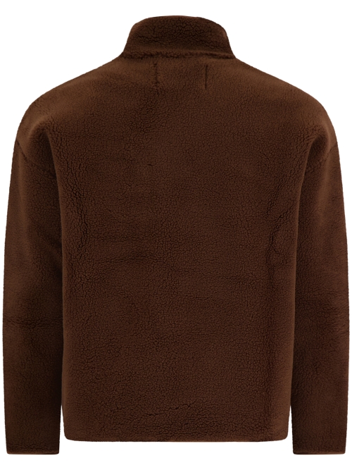 Ange Projects AW-045 FLEECE H.ZIP BROWN foto 3