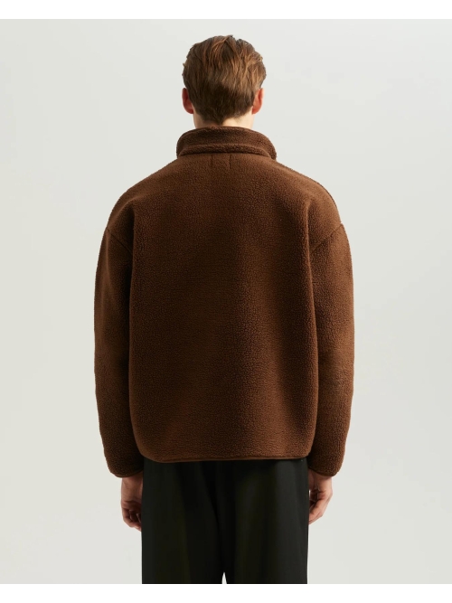 Ange Projects AW-045 FLEECE H.ZIP BROWN foto 5