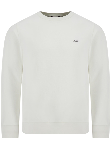 denham 01-25-10-60-011 SCISSOR CREWNECK COCONUT WHITE
