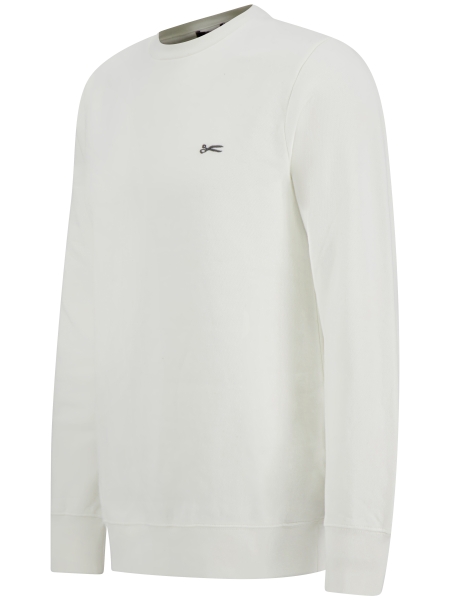 denham 01-25-10-60-011 SCISSOR CREWNECK COCONUT WHITE
