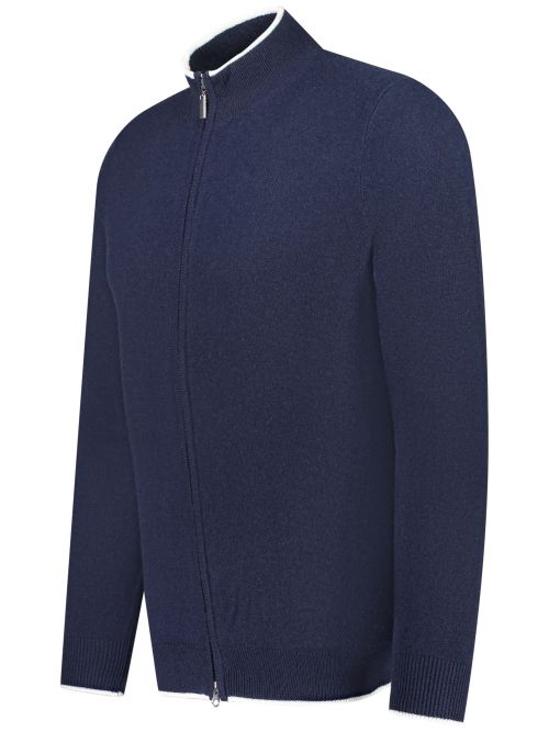 Valentoni TOM FULL ZIP OFFICER NAVY/PRISTINE foto 3