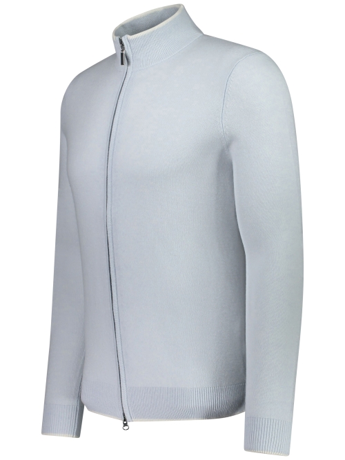Valentoni TOM FULL ZIP ICE BLUE/CREAM foto 3