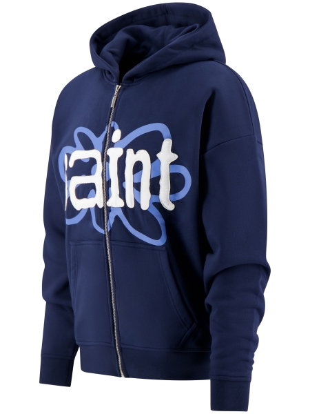 Saint Blanc FLOWER PATCH ZIPPER BLUE