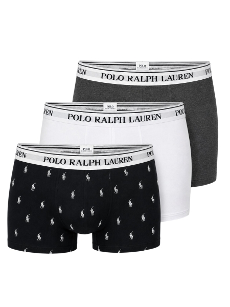 Polo Ralph Lauren  714-830299 156 WHT/BRCLY HTR/BLK AOPP