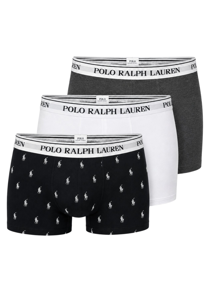Polo Ralph Lauren 714-830299 156 WHT/BRCLY HTR/BLK AOPP