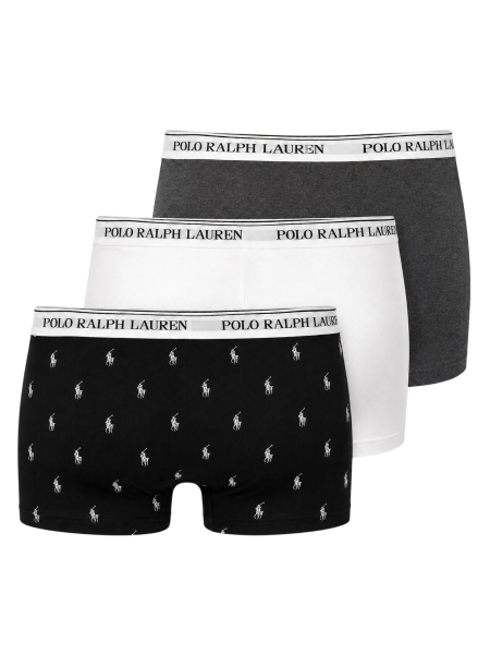 Polo Ralph Lauren  714-830299 156 WHT/BRCLY HTR/BLK AOPP