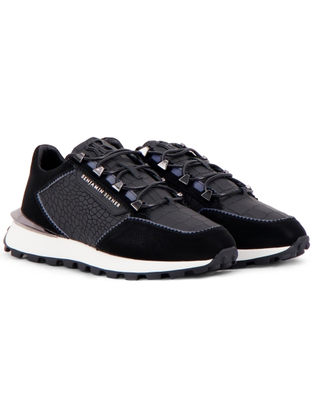 Benjamin Berner BNJ0171 MATT CROCODILE NAPPA BLACK Benjamin Berner BNJ0171 MATT CROCODILE NAPPA BLACK