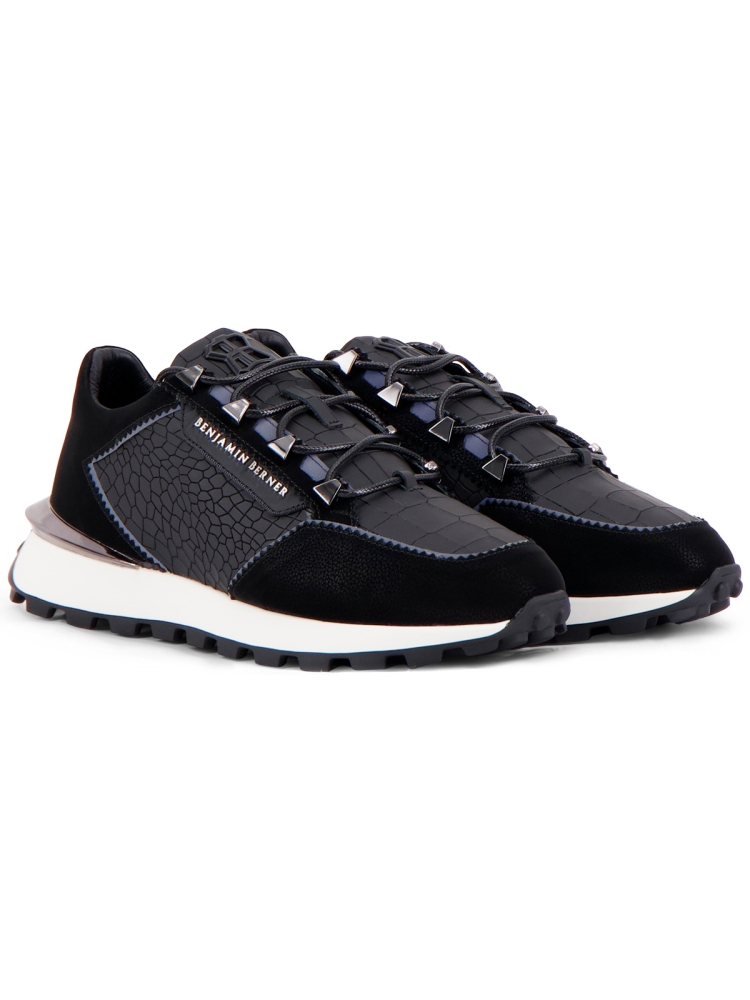 Benjamin Berner BNJ0171 MATT CROCODILE NAPPA BLACK