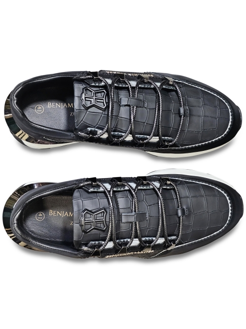Benjamin Berner BNJ0171 MATT CROCODILE NAPPA BLACK foto 7