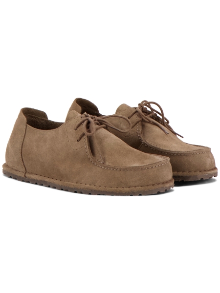 Birkenstock UTTI LACE SUEDE LEATHER GRAY TAUPE