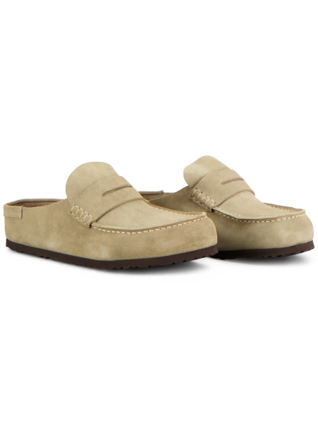 Birkenstock NAPLES WRAPPED SUEDE LEATHER-Z26 TAUPE