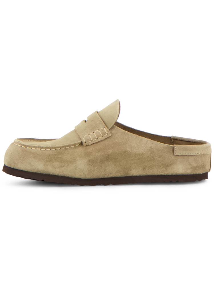 Birkenstock NAPLES WRAPPED SUEDE LEATHER-Z26 TAUPE