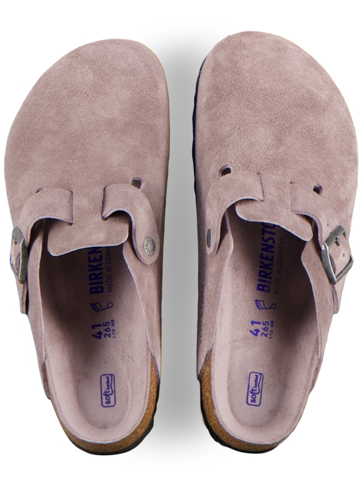 Birkenstock BOSTON BS SUEDE LEATHER REGULAR FADED PURPLE TONAL FB