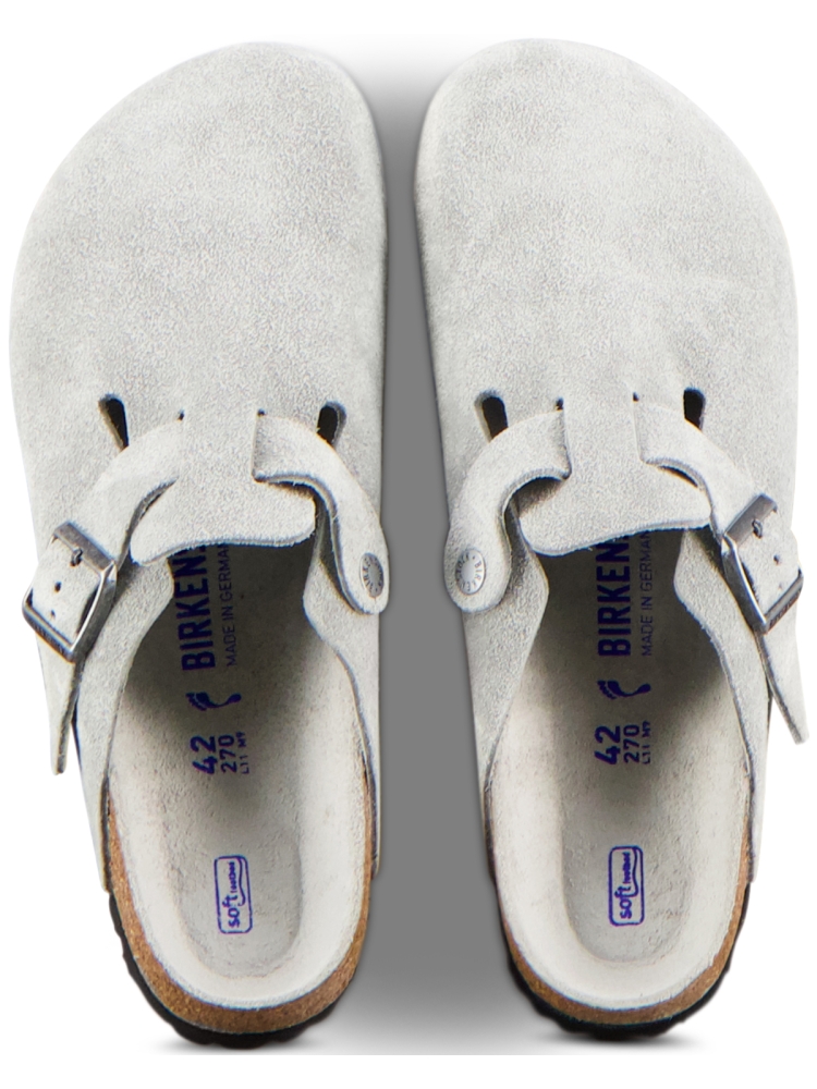 Birkenstock BOSTON BS SUEDE LEATHER NARROW PURE SAGE TONAL FB