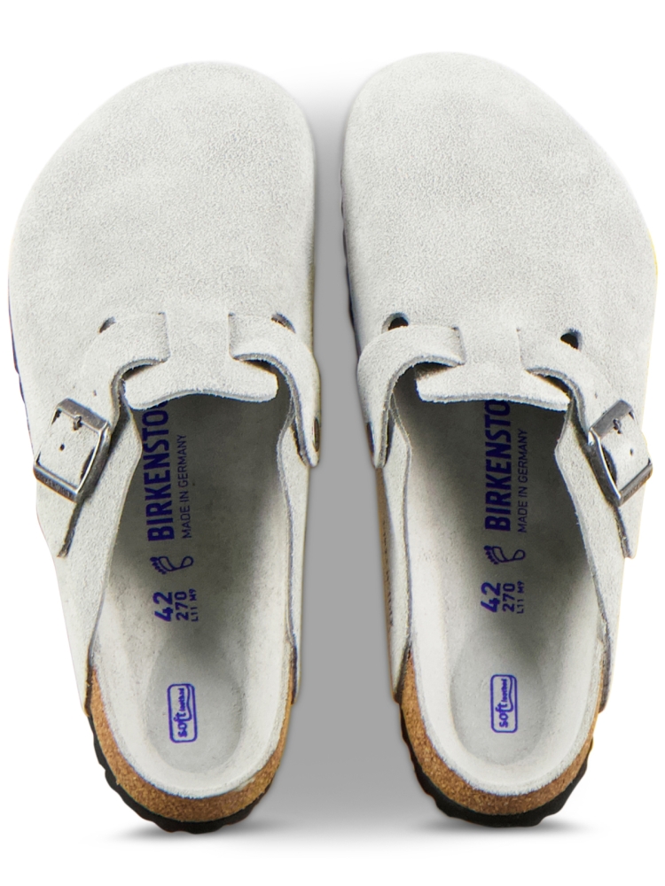 Birkenstock BOSTON BS SUEDE LEATHER REGULAR PURE SAGE TONAL FB