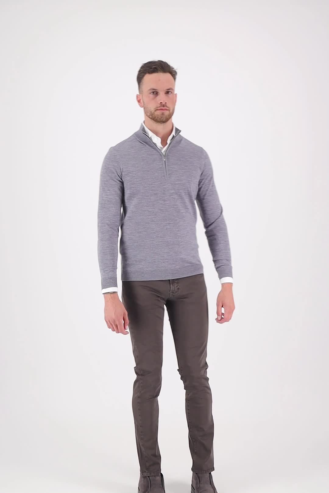 Valentoni Trento Col-Zipper 803 mid grey video