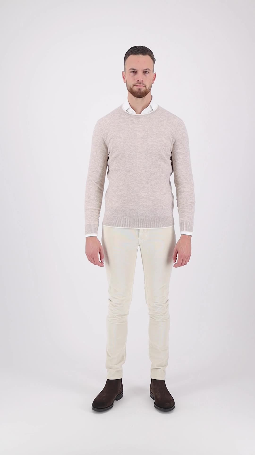 Valentoni TOM-O-NECK PORRIDGE/CREAM video